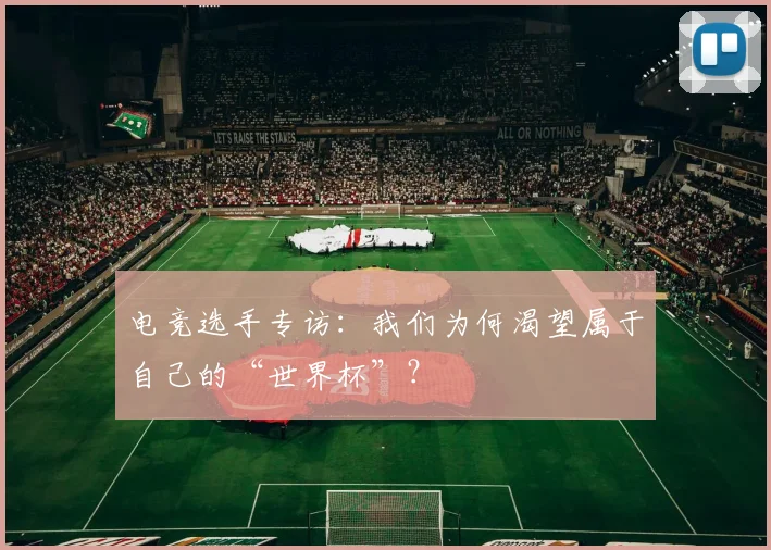 电竞选手专访：我们为何渴望属于自己的“世界杯”？